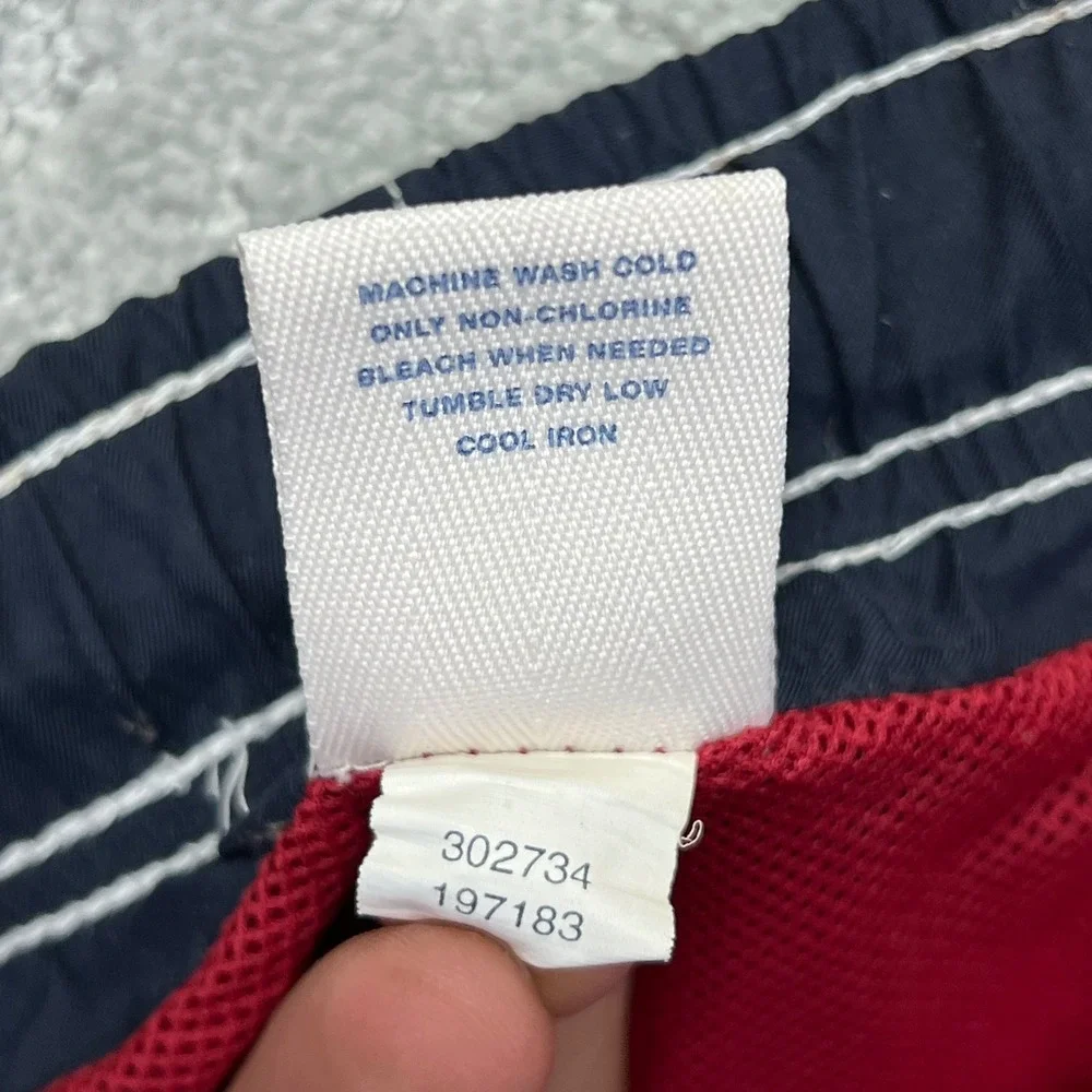 VINTAGE Y2k Old Navy Board Shorts Mens‎ SColorblock Swim Trunks Surf USA Flag